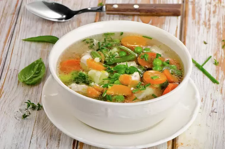 Vegetable soup in weight loss